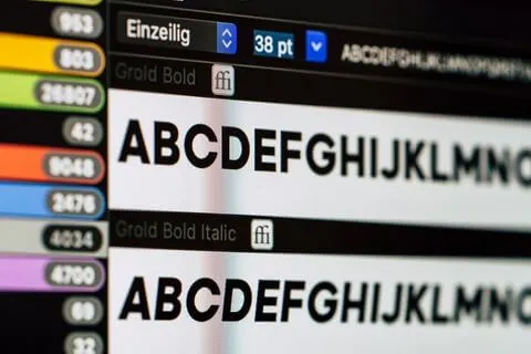 Typografie in der App