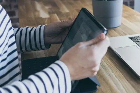 Online Kurse am Tablet