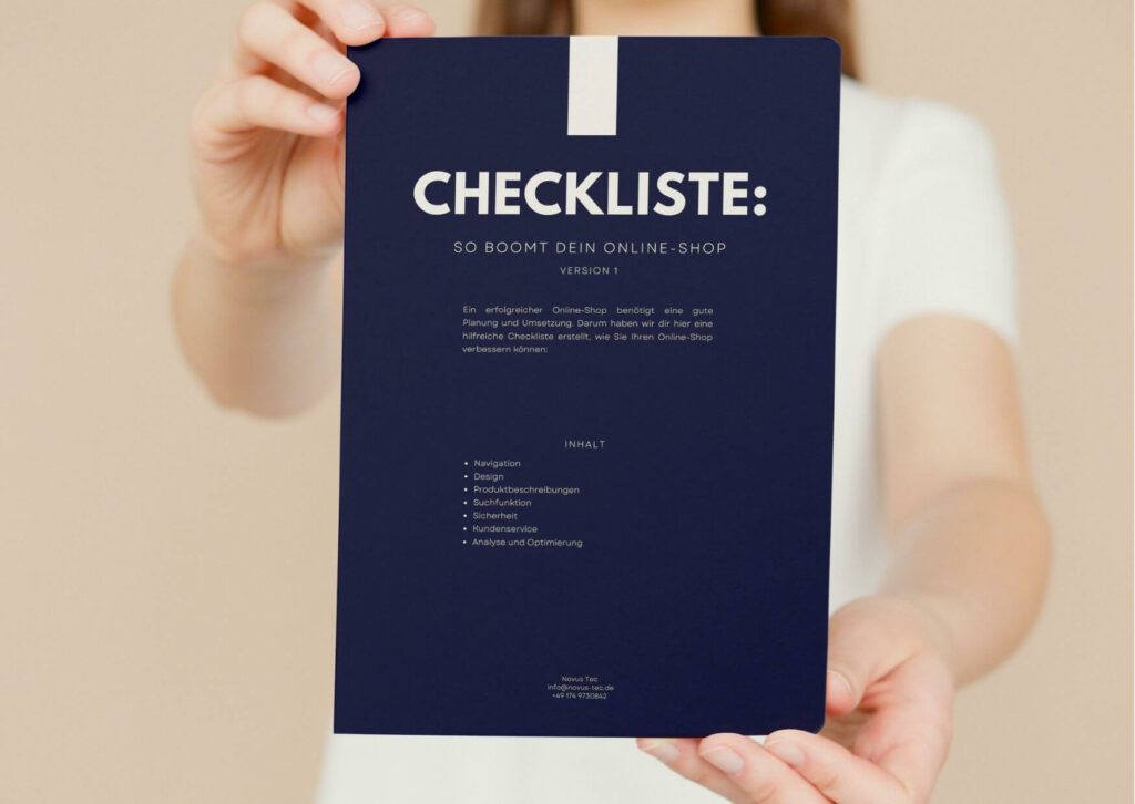 Checkliste für deinen Online-Shop